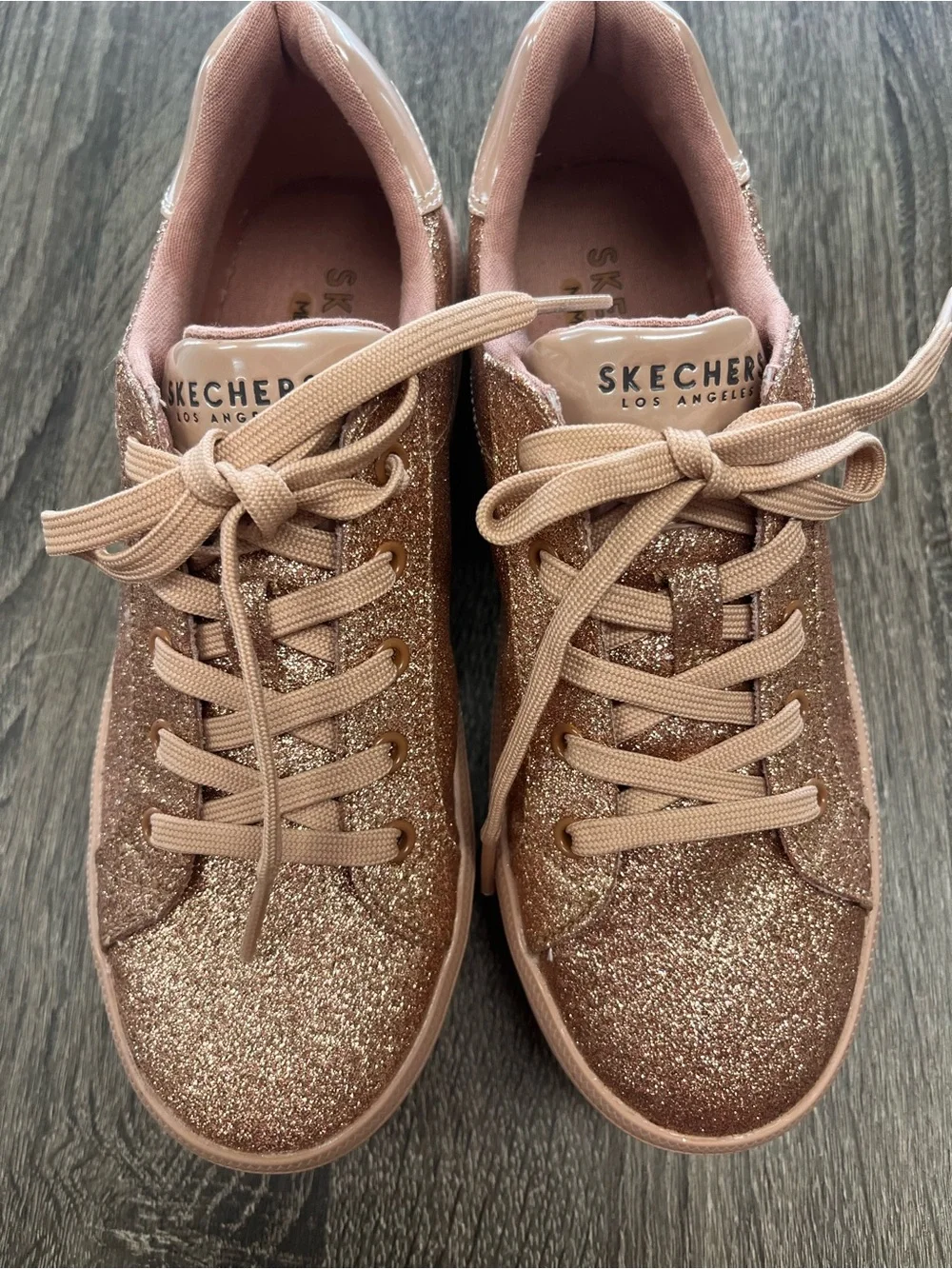Skechers glittery rose
